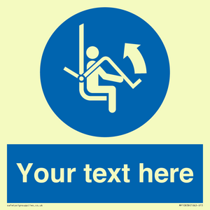 Custom Mandatory: Open safety bar of chairlift